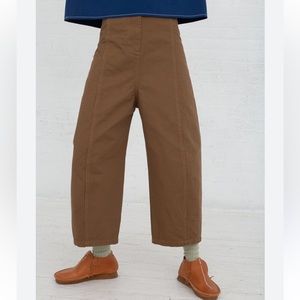 Caron Callahan Cotton Morris Pant in Tobacco Small